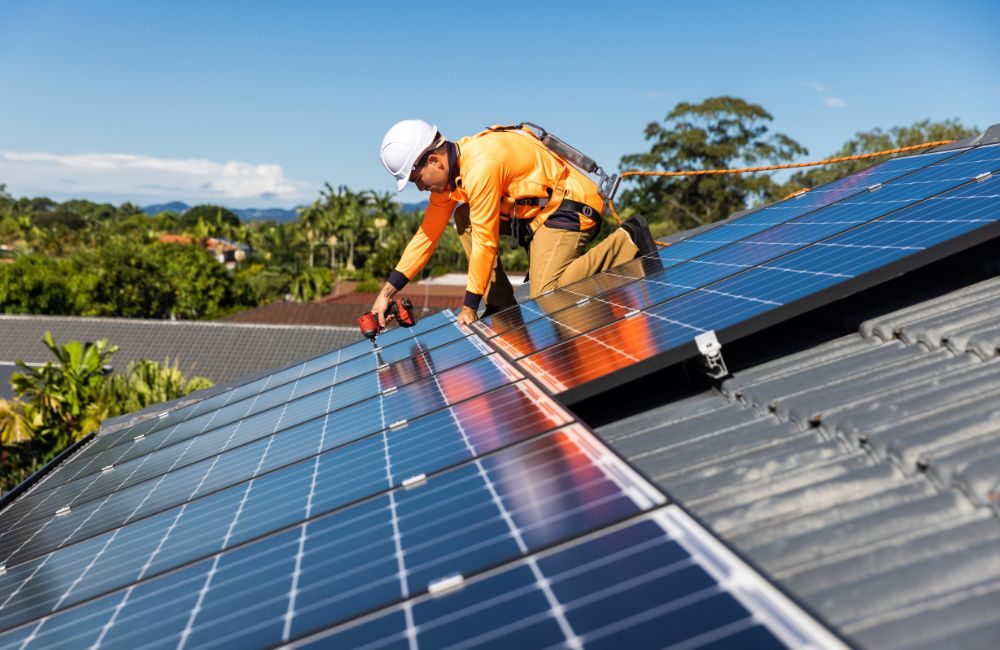 Solar roofing